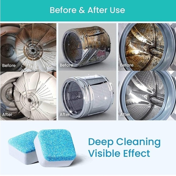 Maravello Washing Machine Cleaner Tablets 28 Pack Highly Efficient Laundry - Picture 2 of 5